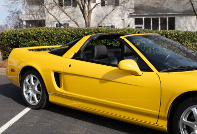 1997 Acura NSX in Spa Yellow over Black