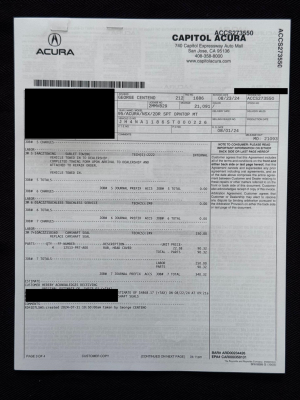 1995 Acura NSX in Berlina Black over Black