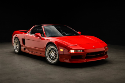 1996 Acura NSX in Formula Red over Black