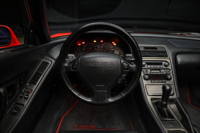 1996 Acura NSX in Formula Red over Black