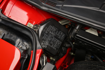 1996 Acura NSX in Formula Red over Black