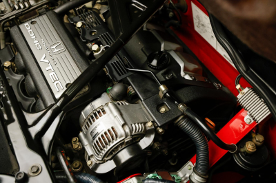1996 Acura NSX in Formula Red over Black