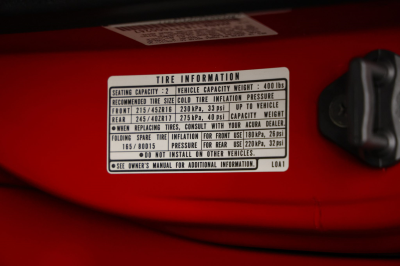 1996 Acura NSX in Formula Red over Black