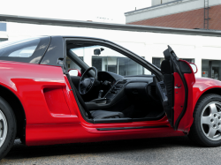 1993 Acura NSX in Formula Red over Black