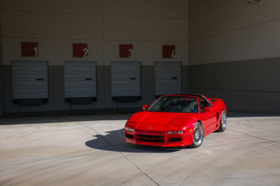 1996 Acura NSX in Formula Red over Black