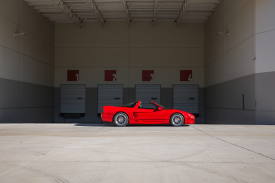 1996 Acura NSX in Formula Red over Black
