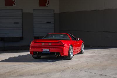 1996 Acura NSX in Formula Red over Black