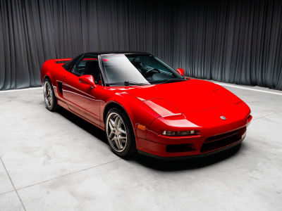 1991 Acura NSX in Formula Red over Black