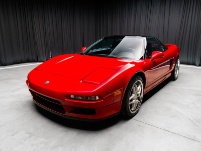 1991 Acura NSX in Formula Red over Black