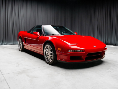 1991 Acura NSX in Formula Red over Black