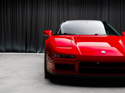 1991 Acura NSX in Formula Red over Black