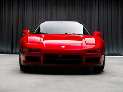 1991 Acura NSX in Formula Red over Black