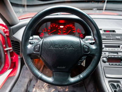 1991 Acura NSX in Formula Red over Black