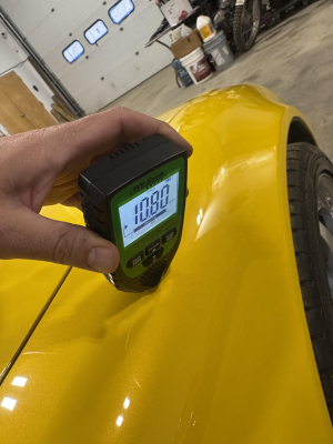 1997 Acura NSX in Spa Yellow over Black