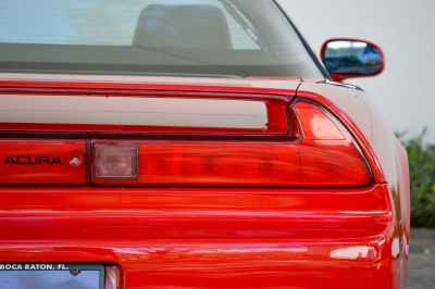1991 Acura NSX in Formula Red over Black