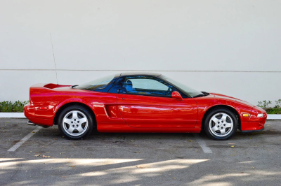 1991 Acura NSX in Formula Red over Black