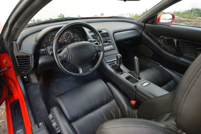 1991 Acura NSX in Formula Red over Black