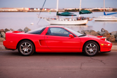 1995 Acura NSX in Formula Red over Black