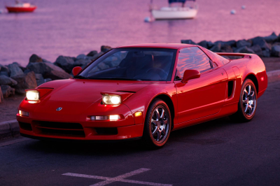 1995 Acura NSX in Formula Red over Black