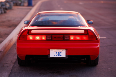 1995 Acura NSX in Formula Red over Black