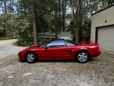 1992 Acura NSX in Formula Red over Black