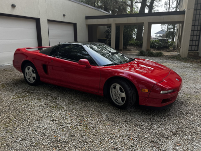 1992 Acura NSX in Formula Red over Black