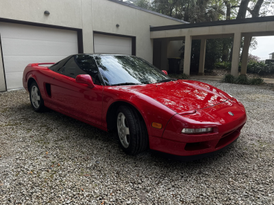 1992 Acura NSX in Formula Red over Black
