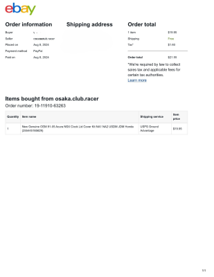 1992 Acura NSX in Formula Red over Black