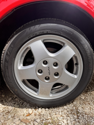 1992 Acura NSX in Formula Red over Black