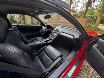 1992 Acura NSX in Formula Red over Black