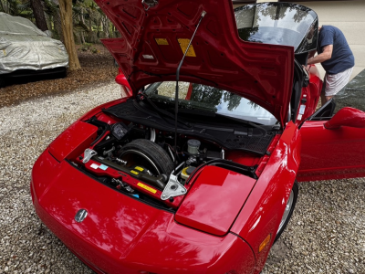 1992 Acura NSX in Formula Red over Black