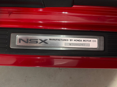 1992 Acura NSX in Formula Red over Black