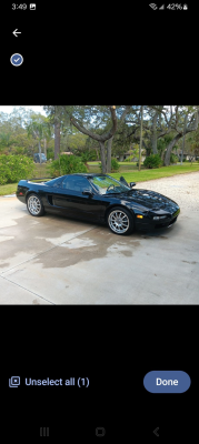 1992 Acura NSX in Berlina Black over Ivory