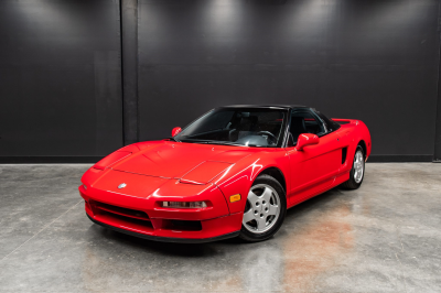 1991 Acura NSX in Formula Red over Black