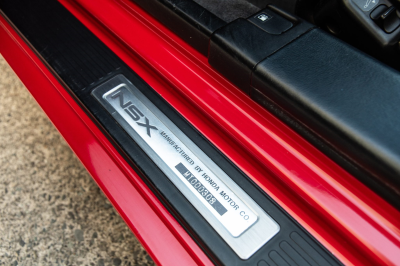 1991 Acura NSX in Formula Red over Black