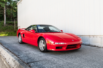 1991 Acura NSX in Formula Red over Black