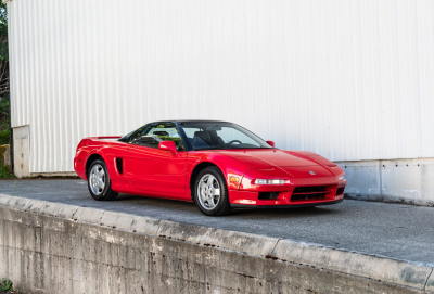 1991 Acura NSX in Formula Red over Black