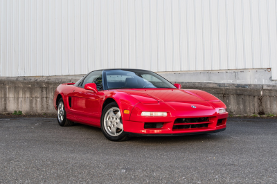 1991 Acura NSX in Formula Red over Black