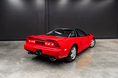 1991 Acura NSX in Formula Red over Black