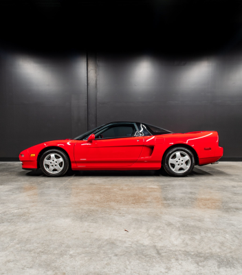 1991 Acura NSX in Formula Red over Black