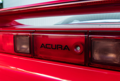 1991 Acura NSX in Formula Red over Black