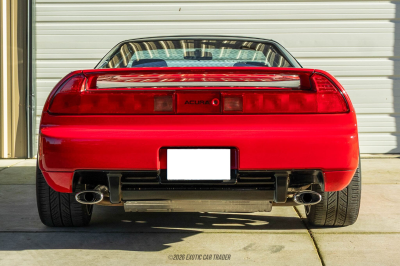 1992 Acura NSX in Formula Red over Black