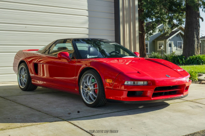 1992 Acura NSX in Formula Red over Black