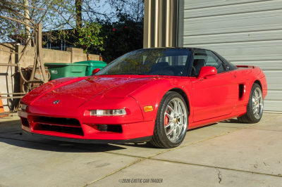 1992 Acura NSX in Formula Red over Black