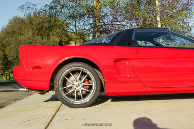1992 Acura NSX in Formula Red over Black