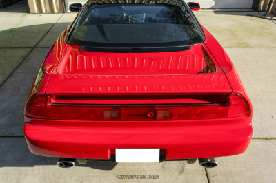 1992 Acura NSX in Formula Red over Black
