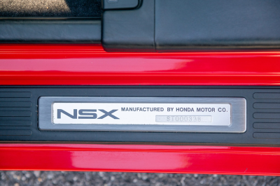 1995 Acura NSX in Formula Red over Black