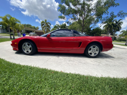 1993 Acura NSX in Formula Red over Black