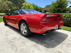 1993 Acura NSX in Formula Red over Black