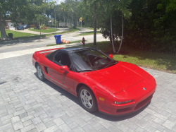 1993 Acura NSX in Formula Red over Black